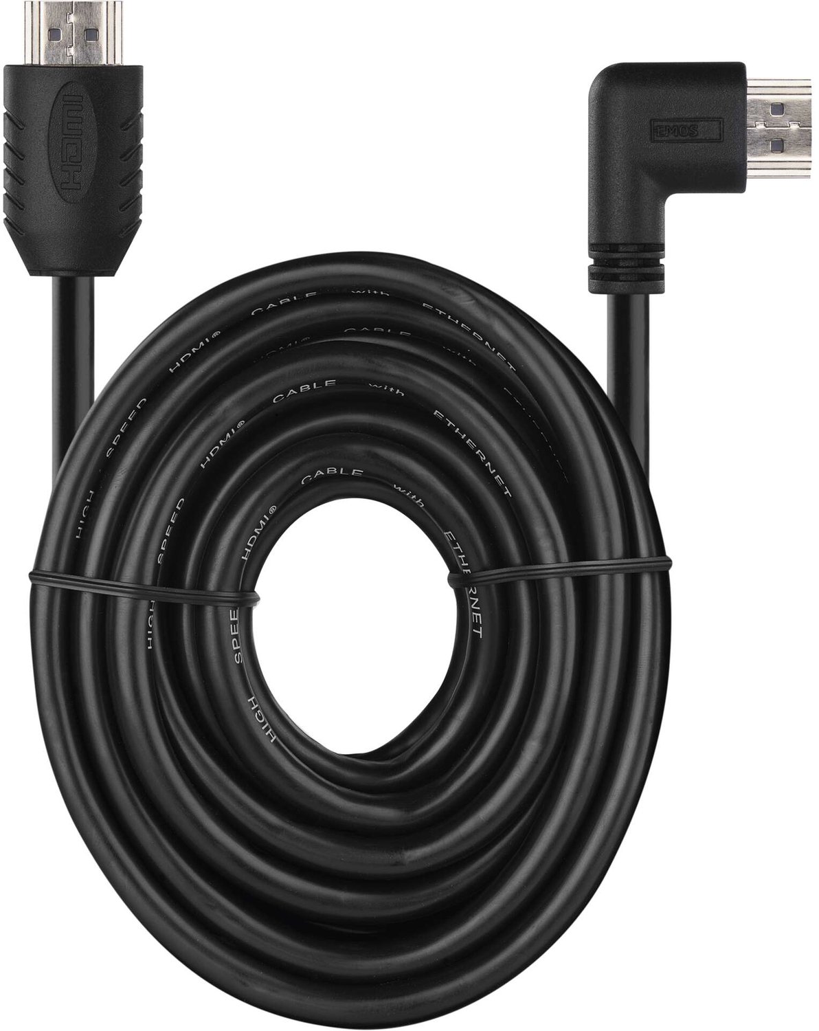 EMOS HDMI 2.0 high-speed kabel A-stekker - A-stekker 90°, 3 m, S10310