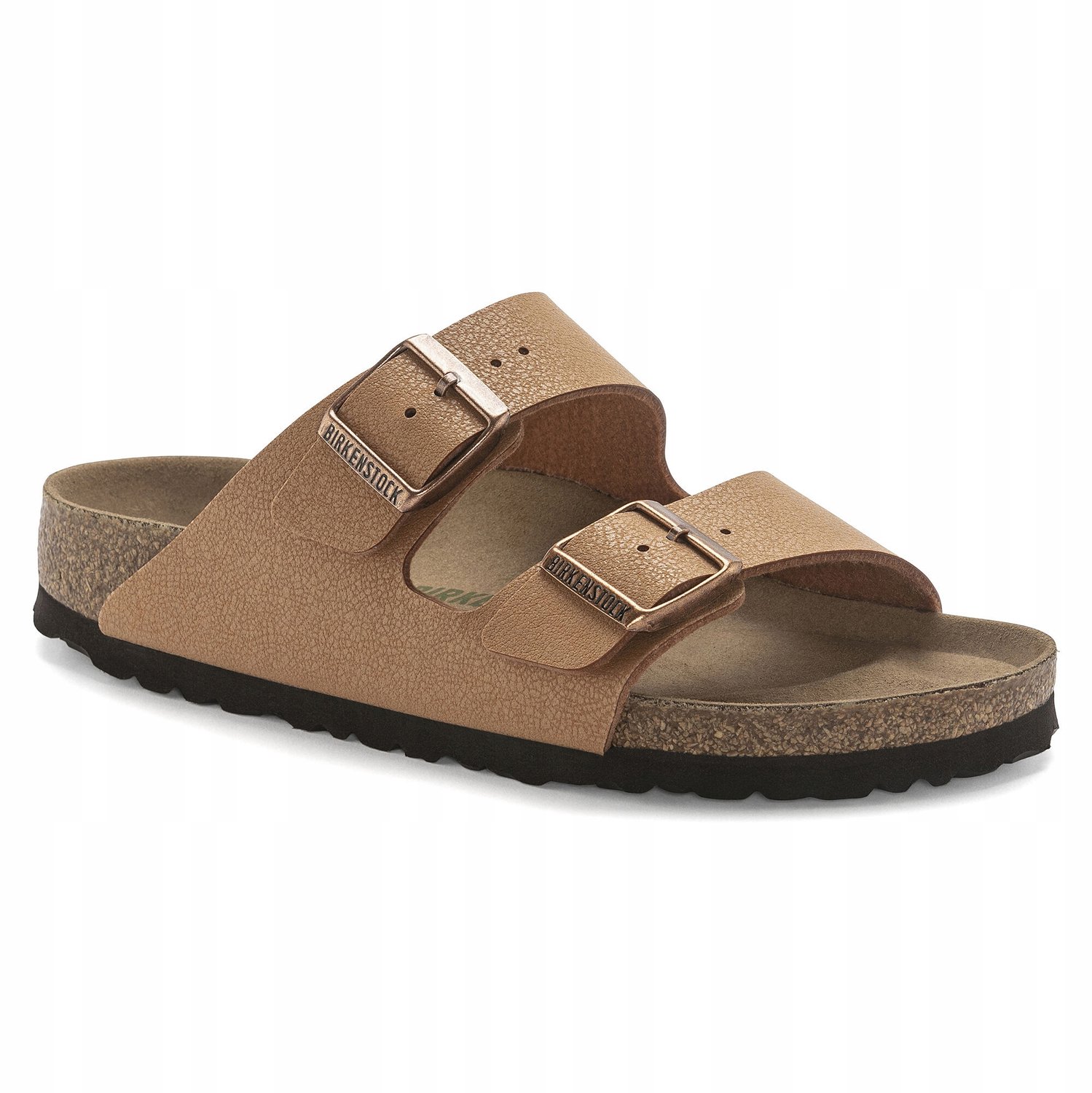 Birkenstock Arizona Vegan Birkibuc Slippers Comfortabel & Wijd Bruin