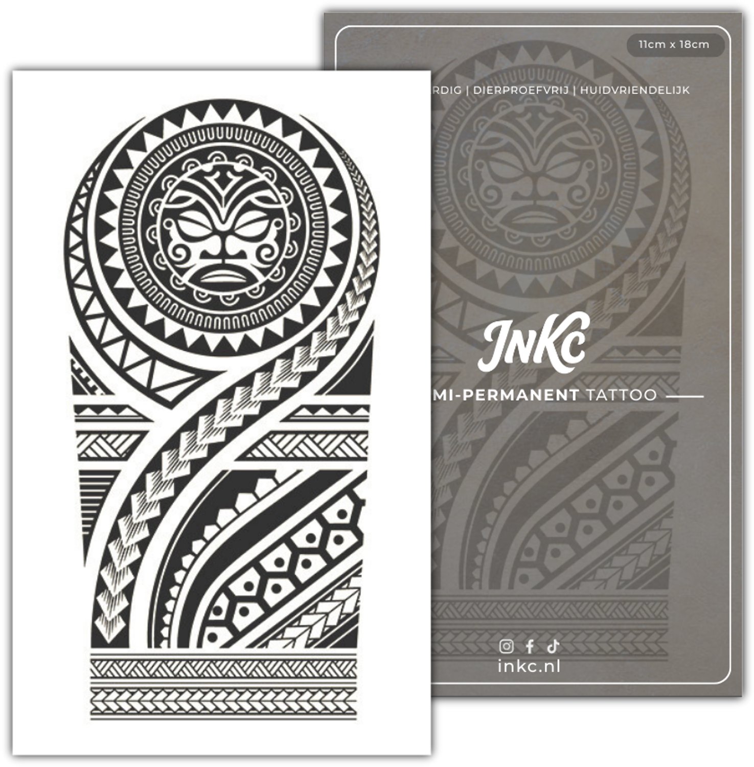 INKC - Tijdelijke Tattoo - Trbal Egypte - Nep Tattoo - Plak Tattoos - Blijft tot 2 weken - 11 x 18cm