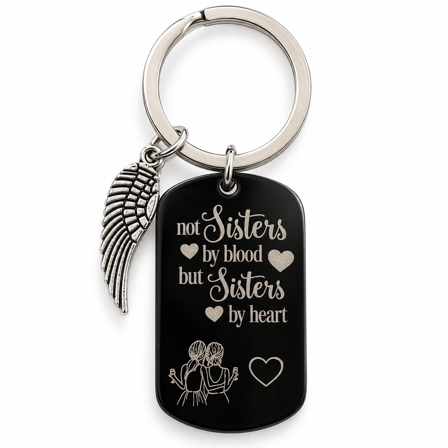 Nina's Giftshop® Best Friends Sleutelhanger - Cadeau voor Beste Vriendin - Verjaardag - Valentijn Cadeau - Kerstcadeau