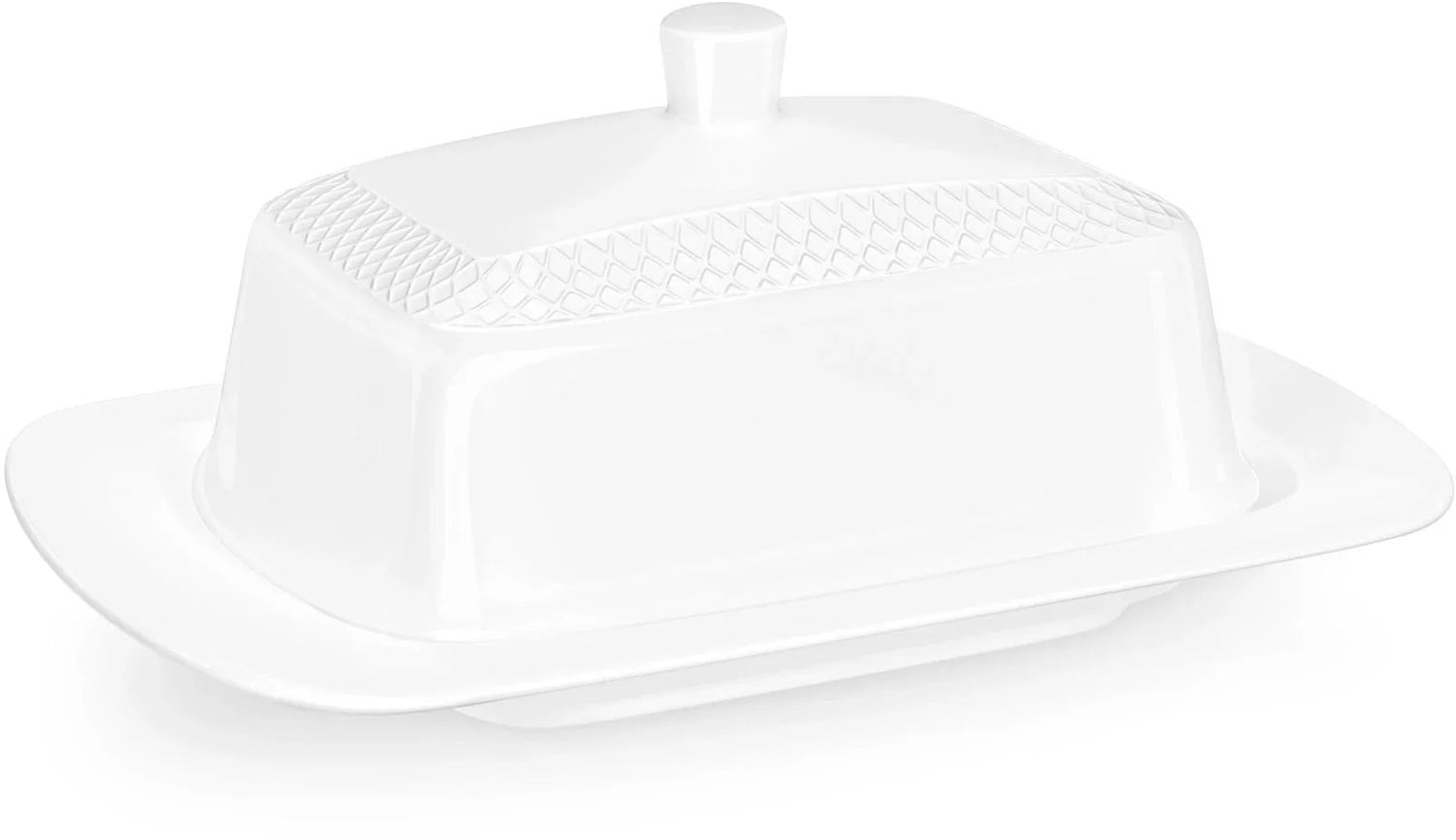 Wilmax Botervloot met deksel Porselein WL-880101601/A