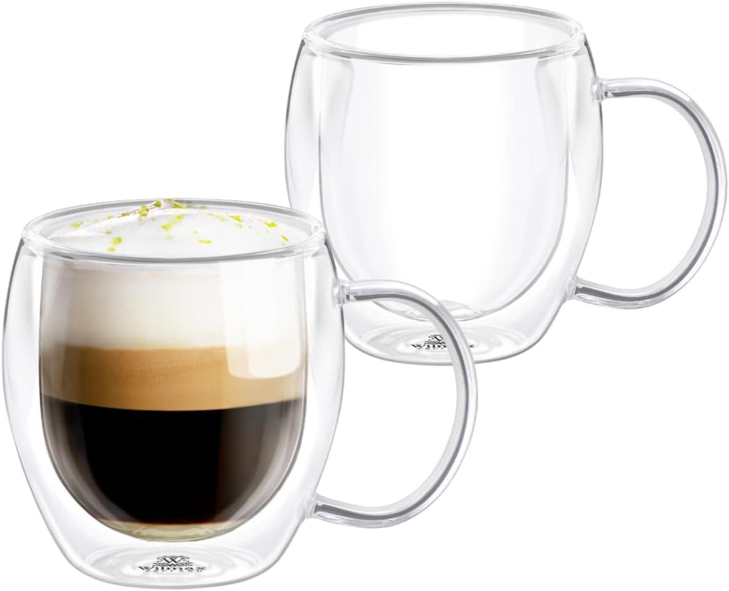 Wilmax Dubbelwandige Glazen Beker 500ml 2-pack WL-888749/A2