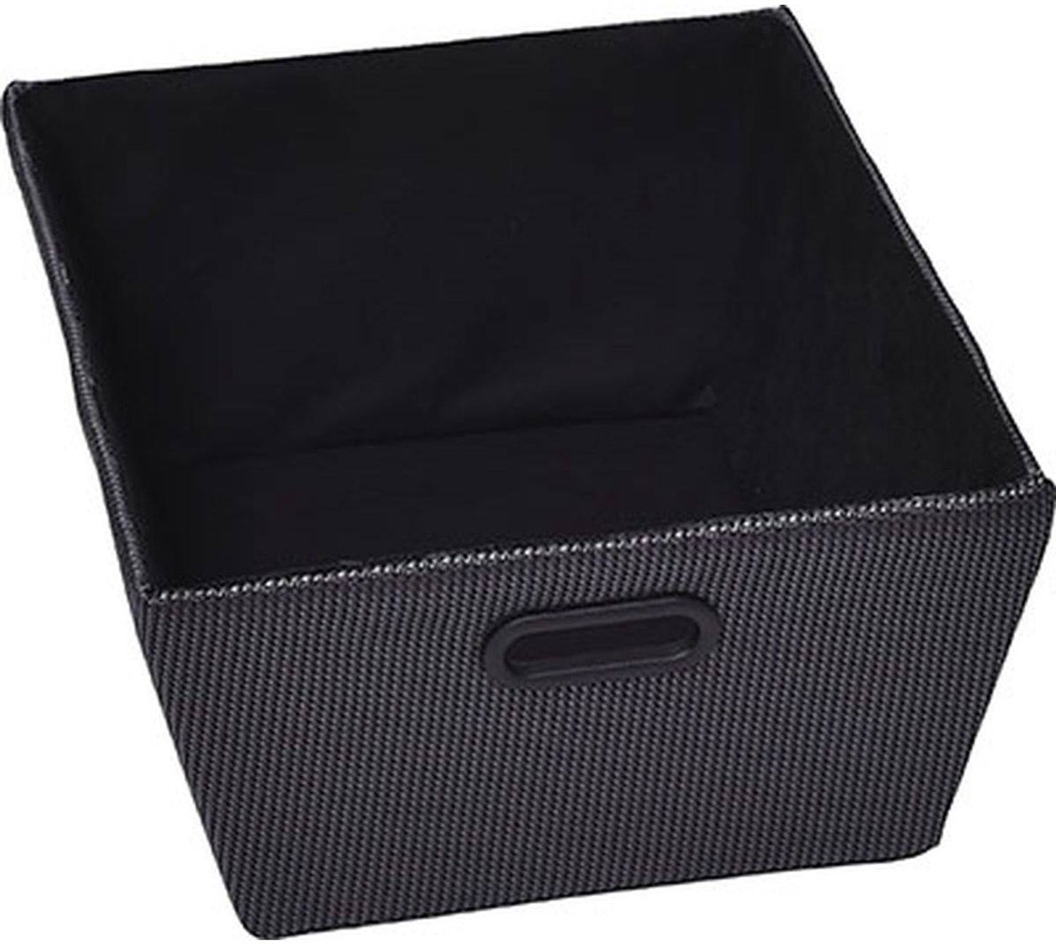 Panière dressing en polyester H. 18 x L. 32,5 x P. 45 cm noir