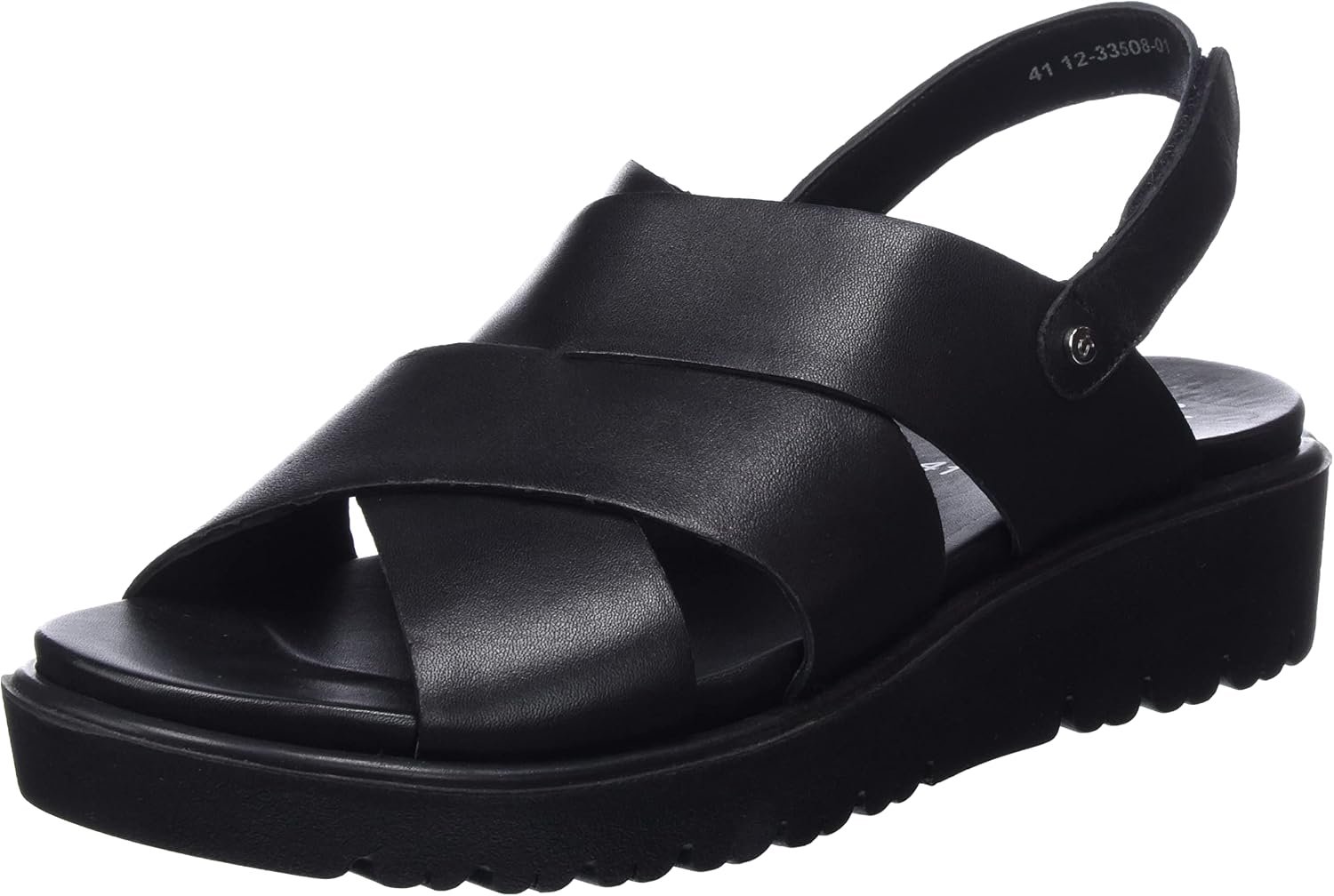 Ara Bilbao Dames Sandaal Leer Comfortabel & Stijlvol Zwart