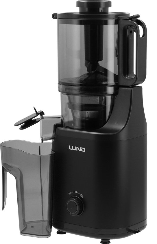 LUND 67843 Slowjuicer 250W - Trage Sapcentrifuge - XXL 140 mm Vulopening - BPA-Vrij - Met Reversfunctie & Stille Motor (60 dB) - Inclusief Reinigingsborstel & 1.0L Sapkaraf — afbeelding 2