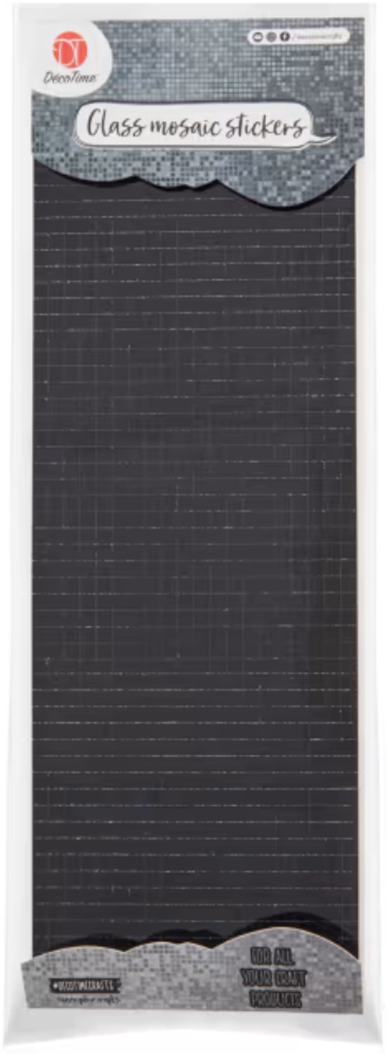 Zwarte mozaïeksteentjes knutselen | Mozaïek hobby zwart | Zwarte mozaïek DIY 5 x 5 mm | zwarte mozaïeksteentjes | zwarte mozaïektegels | zwarte glasmozaïek | mozaïek steentjes zwart | mozaïektegels zwart 5x5mm | mozaïek tegeltjes zwart | 1200 stuks