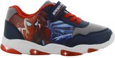 Spiderman - Schoenen voor jongens met lichtjes - Sneakers voor kinderen met klittenband - Lichtgevende kindersneaker - Maat 28 - Blauw