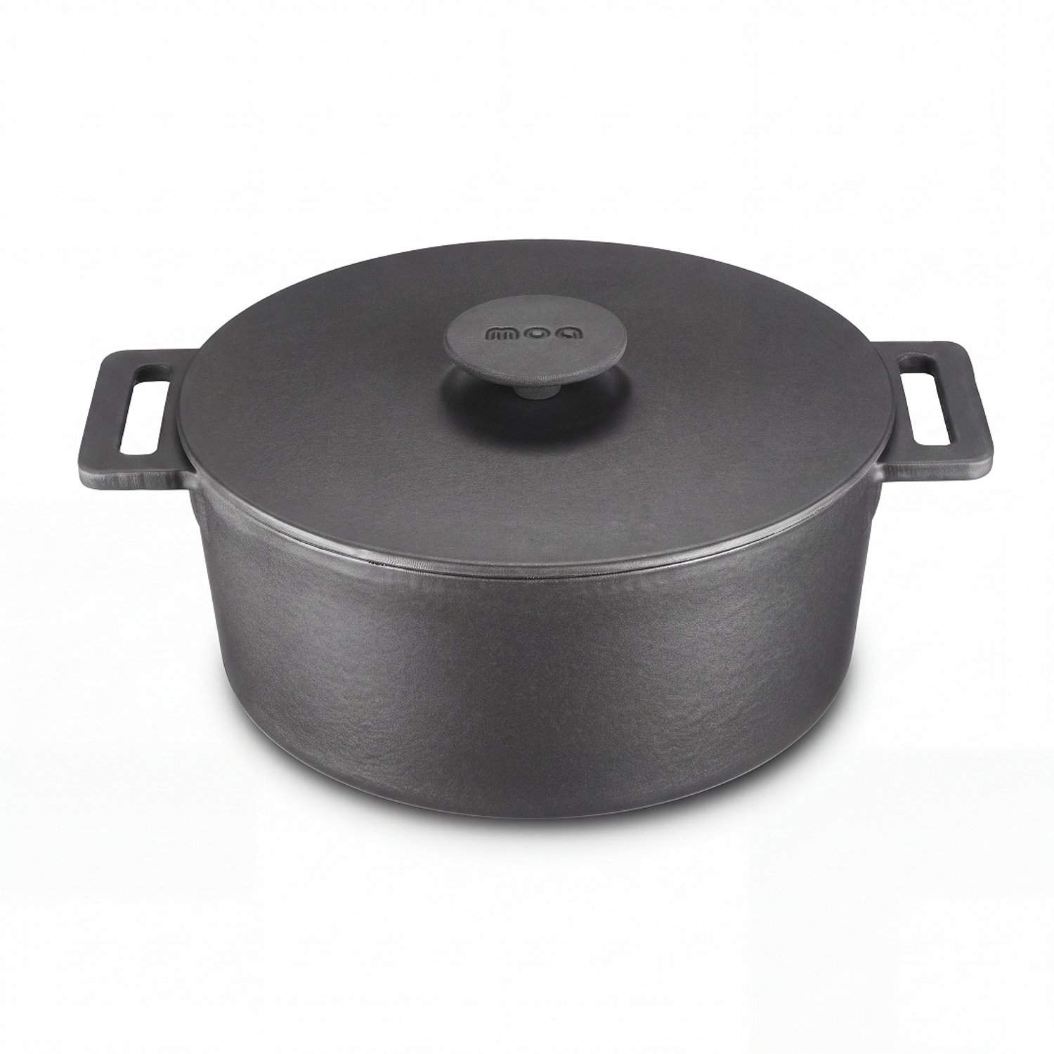Bol.com MOA Gietijzeren Braadpan - 4,75L Stoofpot - Voor Alle Warmtebronnen incl. Inductie - Met Deksel - Ø 26cm - Anti-Aanbakla... aanbieding