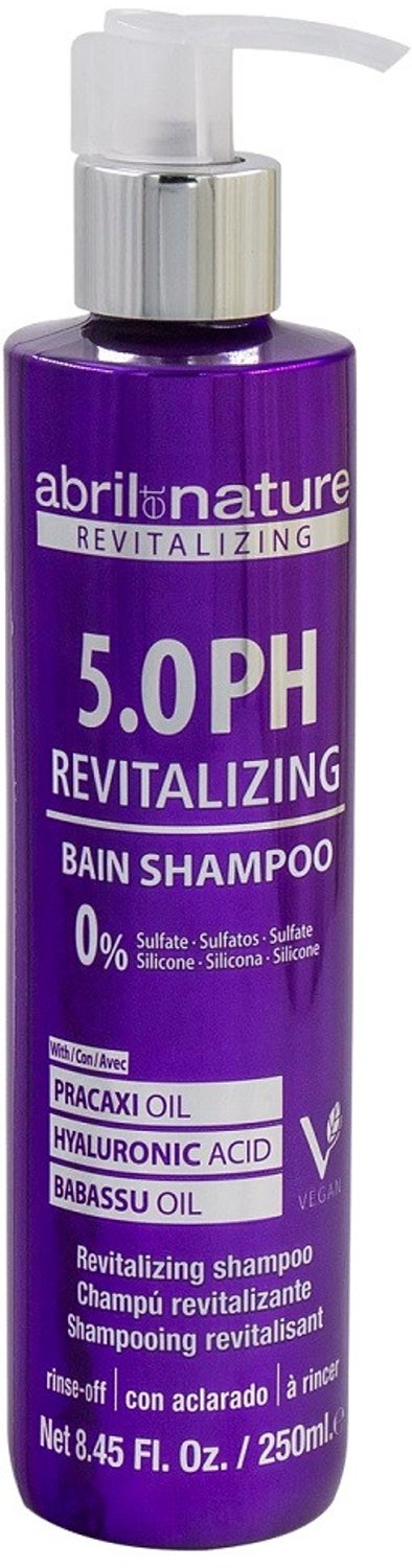 abril et nature 5.0 PH Revitalizing Bain Shampoo 250ml Treatment for Technical Work Vegan