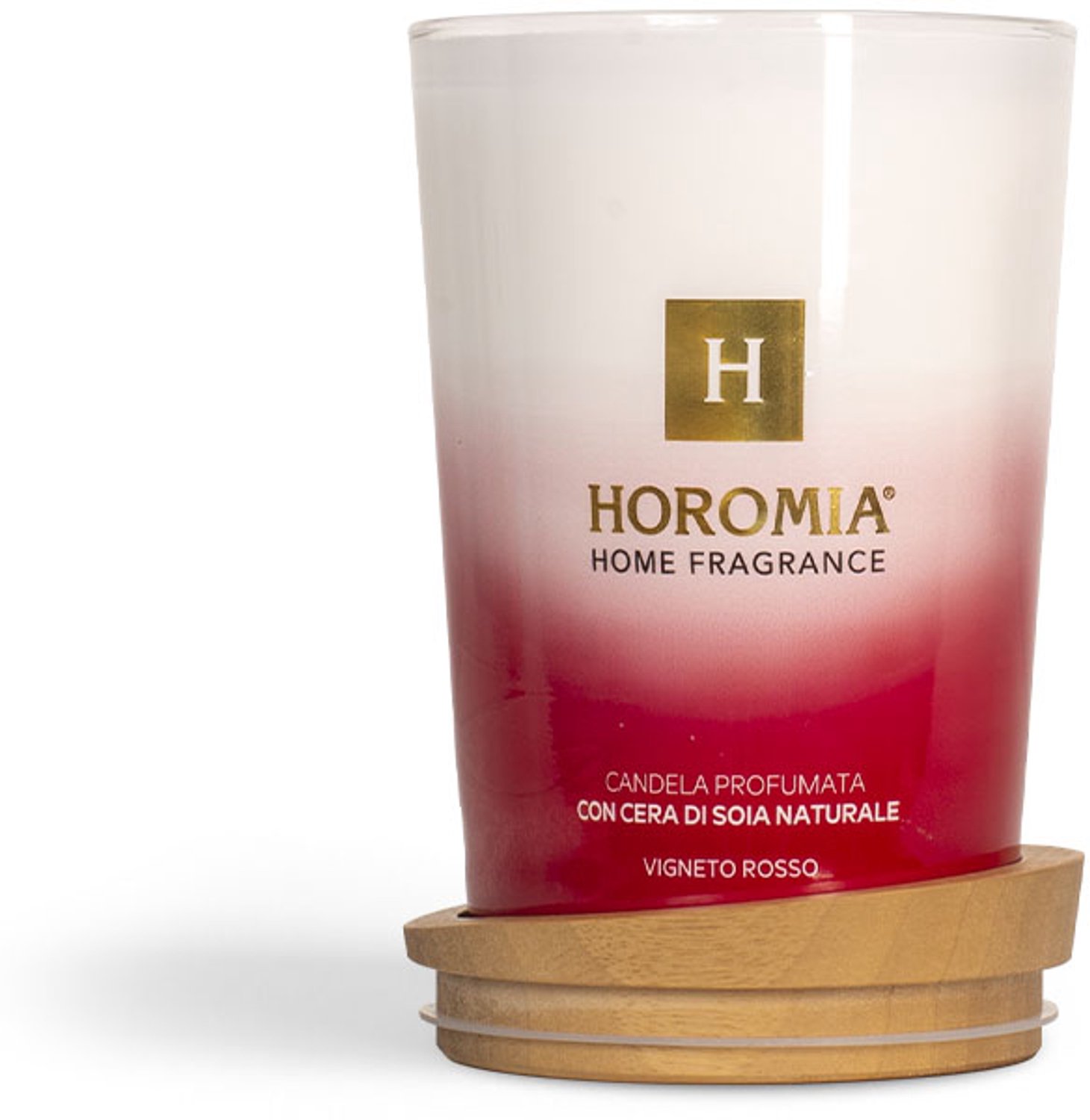 HOROMIA Vigneto Rosso Geurkaars - 350gr - Natuurlijke Sojawas - Luxe Italiaanse Huisparfum