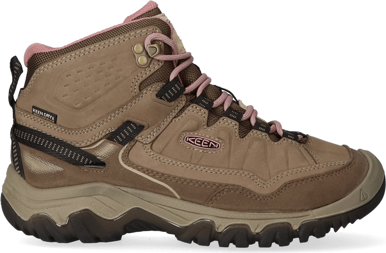 Keen Targhee IV Mid Dames Wandelschoenen Brindle/Nostalgia Rose Nubuck K1028990 Beige