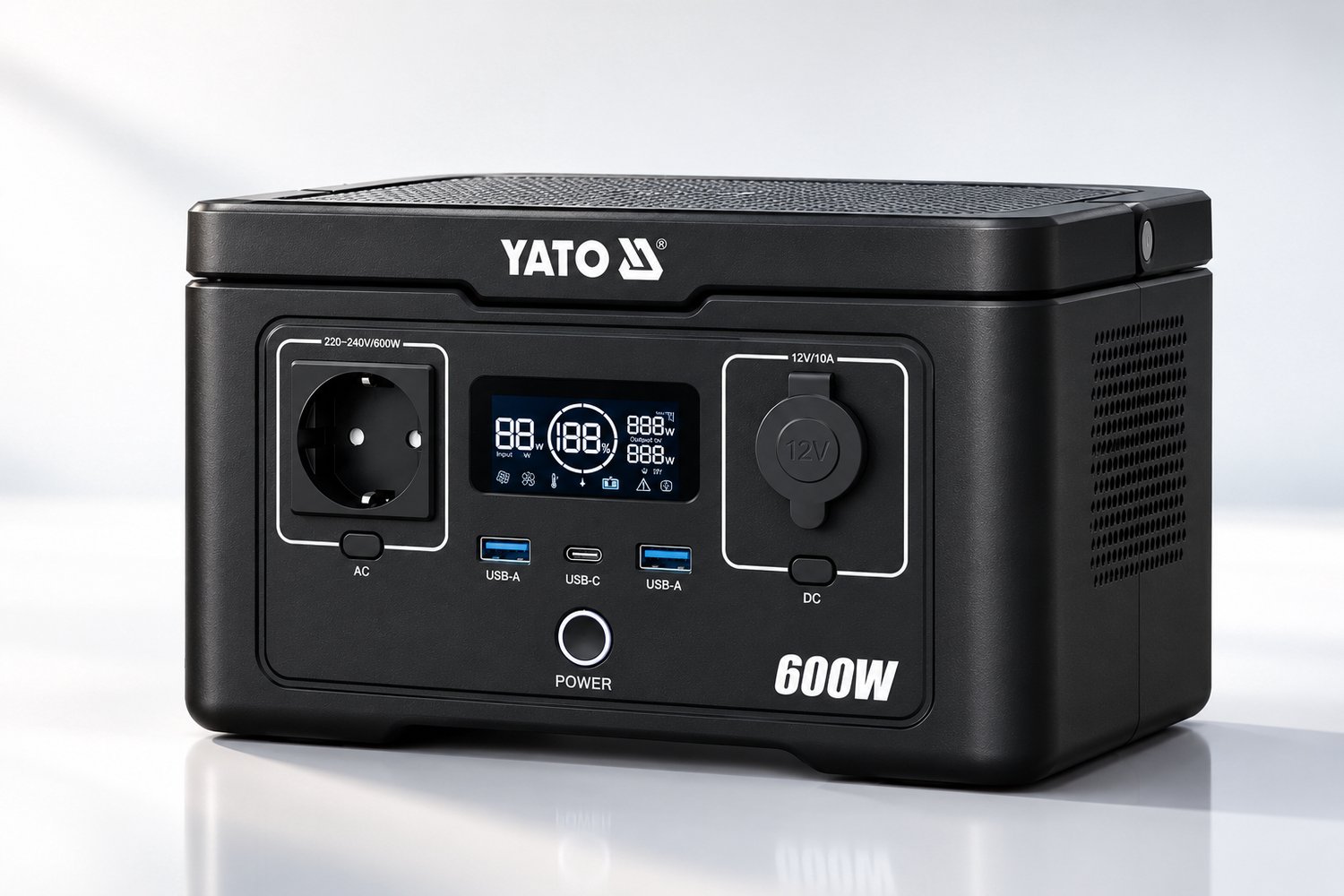 YATO YT-83087 Powerstation 600W – 256Wh LiFePO4