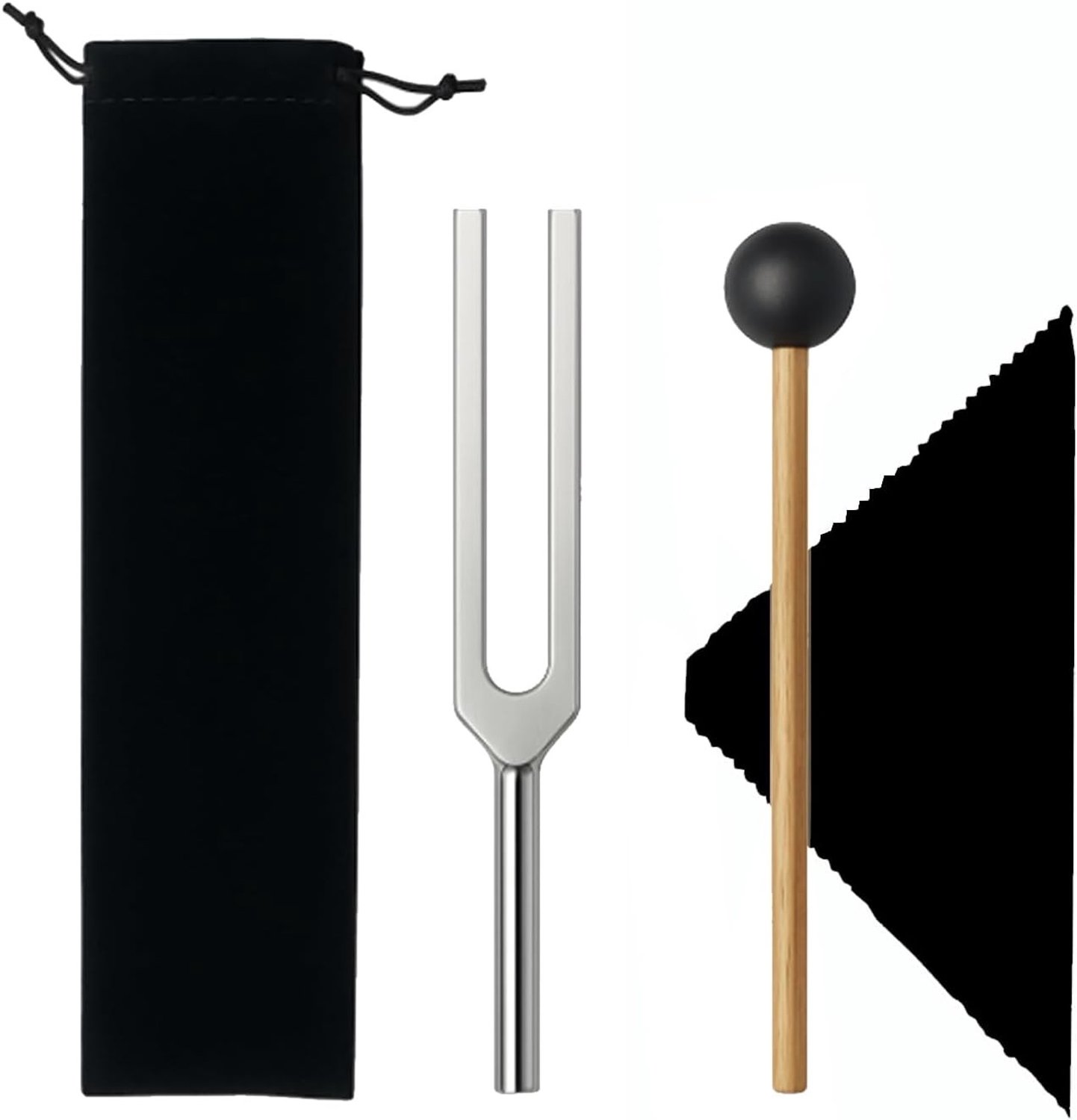 Tuning Fork Set 432 Hz voor Geluidstherapie, Meditatie, Stressverlichting en DNA Herstel met Hamer en Opbergtas