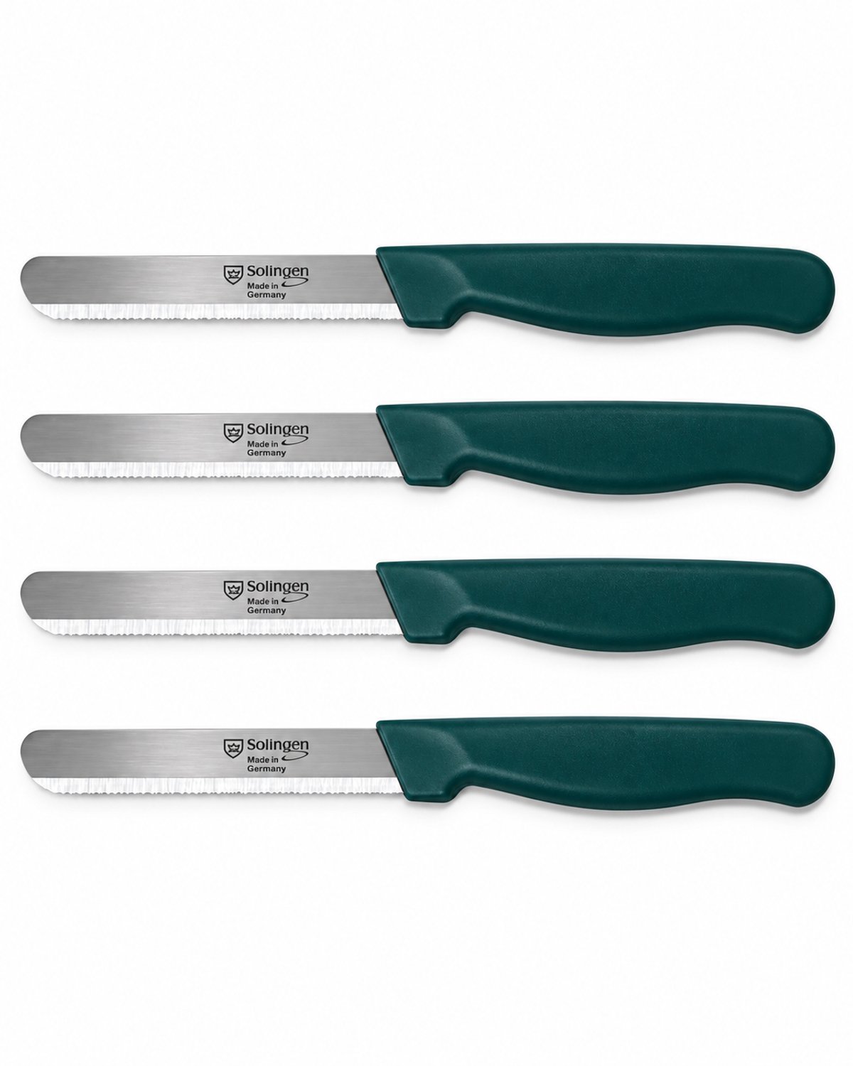 Solingen XL - Allround Grote Kartel Messen - Groen - XL - Set van 4