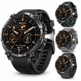Evy24 Smartwatch Amoled GPS Pro 50mm - Sporthorloge Heren & Dames - Zelfstandige GPS/GNSS - Waterdicht - Belfunctie - Zaklamp - Kompas - Hoogtemeter - Barometer - 100+ Sportmodi - Outdoor - Zwart