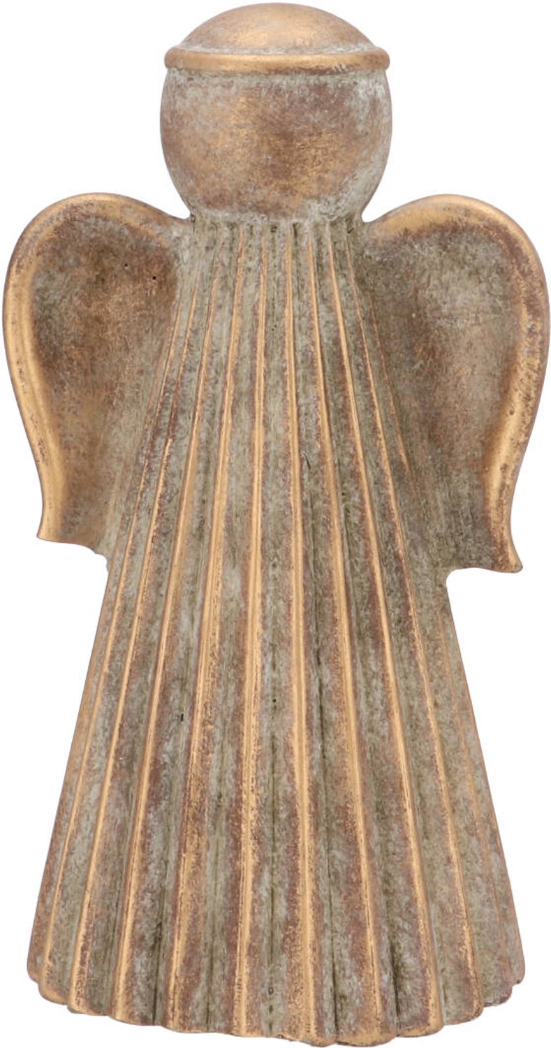 Daan Kromhout - Engel - Angel - Beton - Goud - Grijs - 12x10x20cm - Kerst - Winter