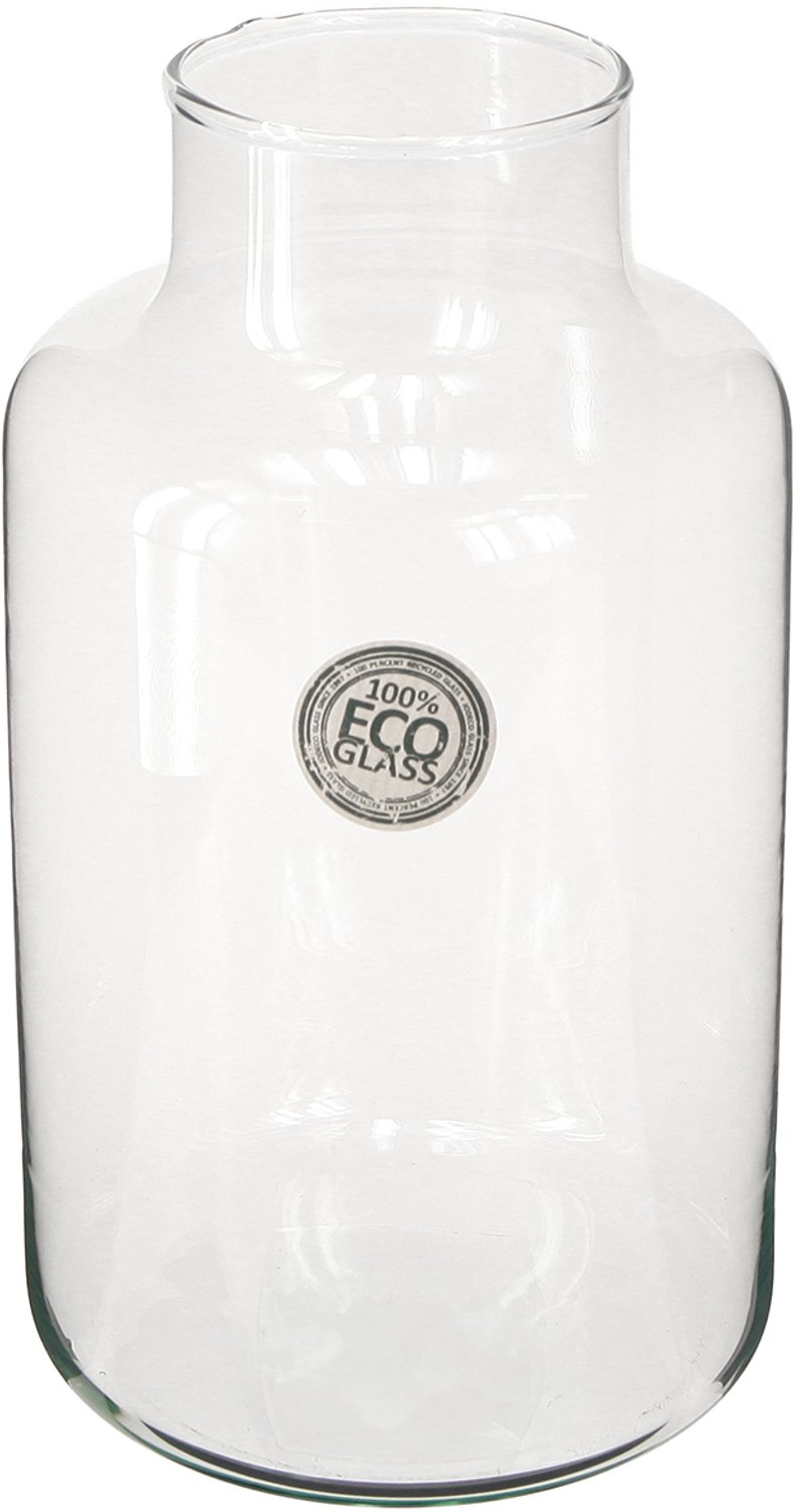 Jodeco Glass Eco vaas 'gigi' h25 d14,5 cm Bruin