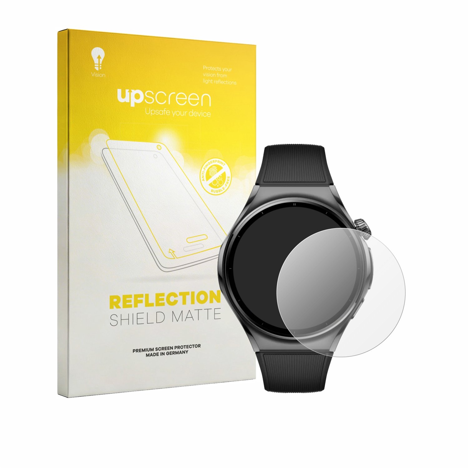 upscreen - Screenprotector voor Huawei Watch 6 46 mm - Folie Beschermfolie anti glare matte