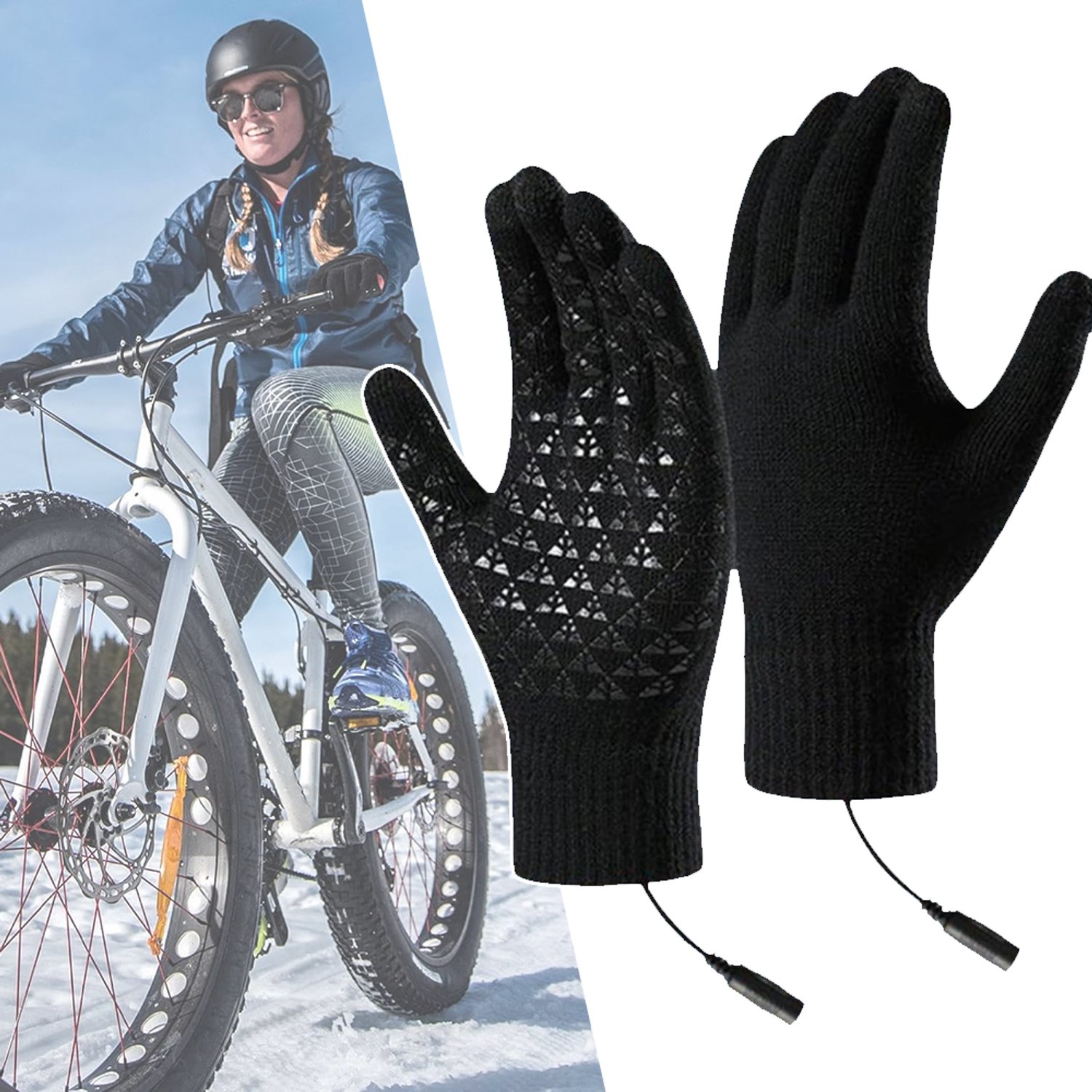 Verwarmde Handschoenen - Antislip Elektrische Verwarmingshandschoen - Touchscreen-Functie Winterhandschoenen - Voor Fietsen Skiën