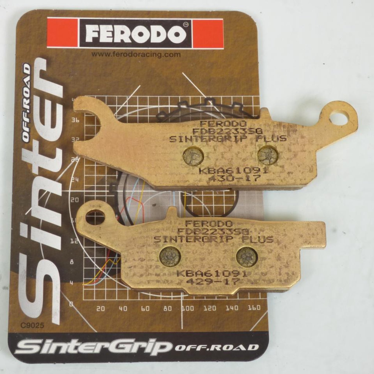 Remblokken Ferodo voor Quad 312 700 26763 2016 tot 2023 linksachter Nieuw