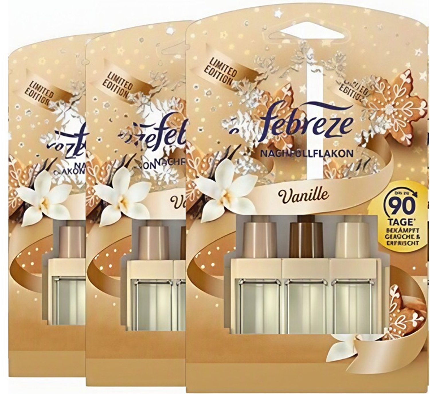 Frebreze / Ambi Pur 3 Volution Navullingen - Vanille - 3 x 20 ml Voordeelverpakking