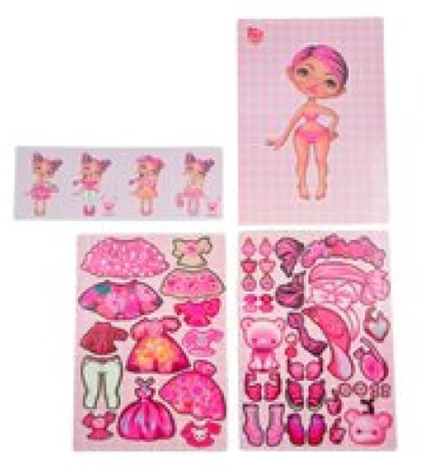 I Am (Iam) - Aankleedpop Magnetisch Zomer A5 (Pop 3) - 24252 Pink