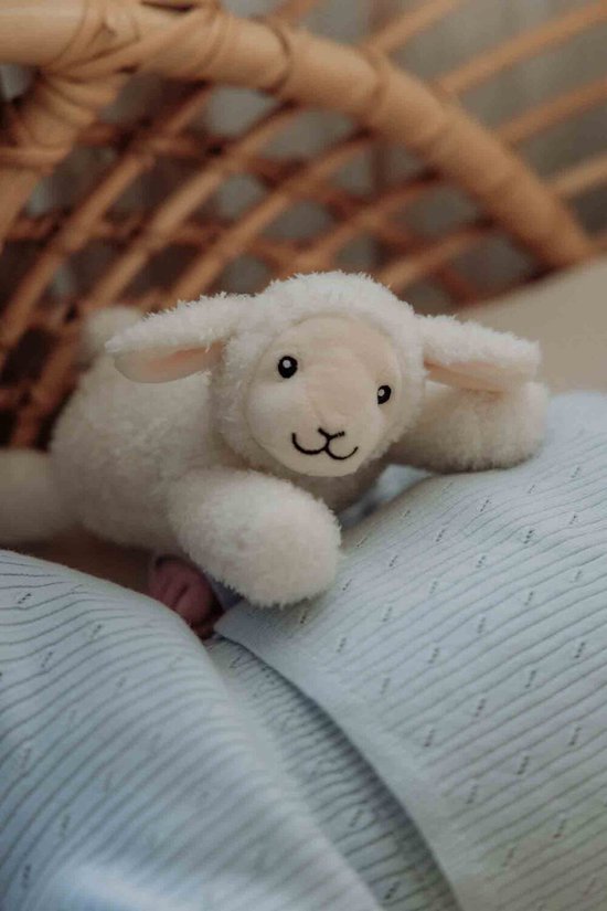 Flow Amsterdam - Knuffellampje - Schaap Rosie - Rood & Wit licht - oplaadbaar van Flow Amsterdam — afbeelding 2