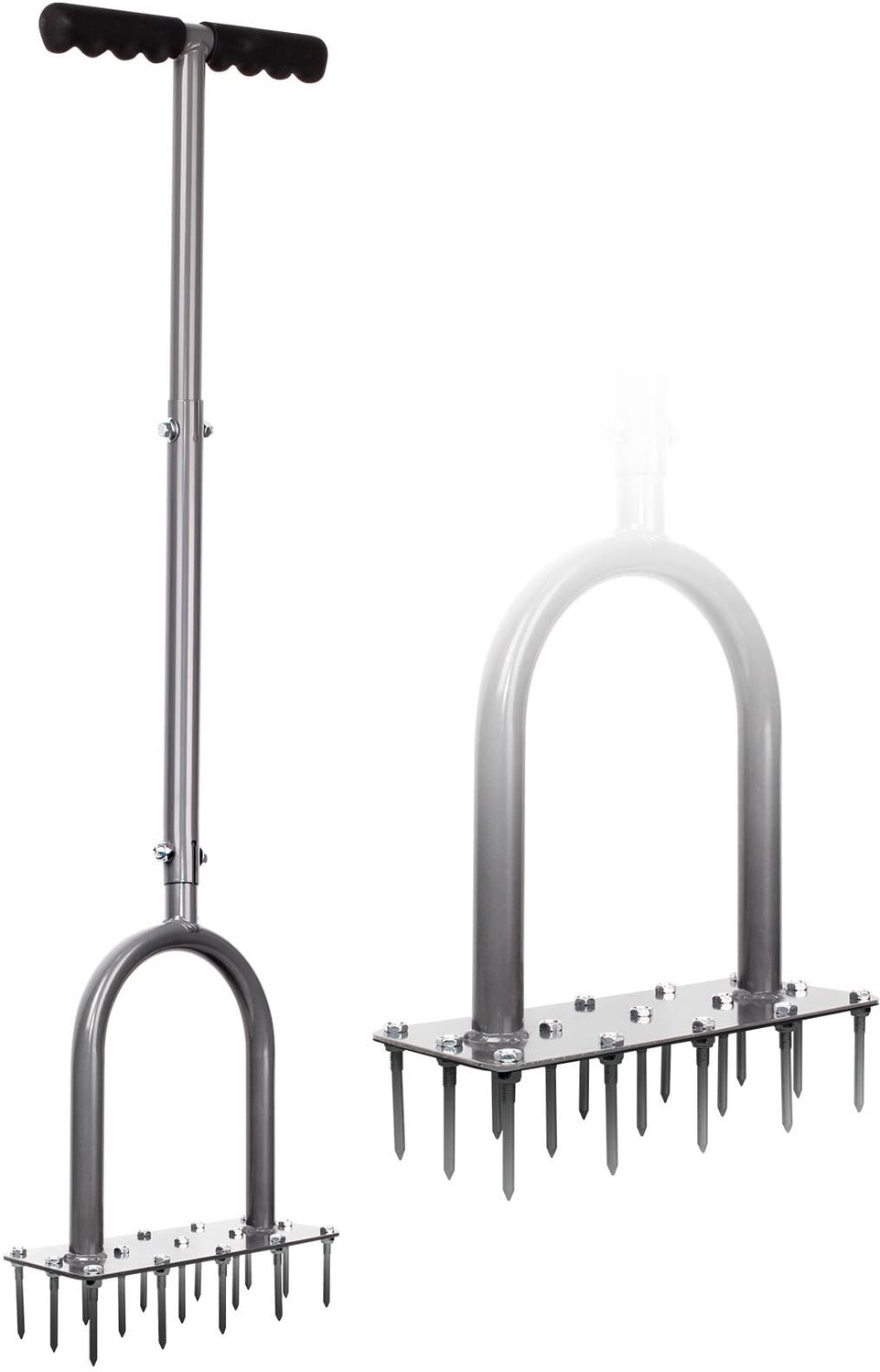 Famanu – Handmatige Grondbeluchter met 15 IJzeren Spikes voor Tuin en Gazon