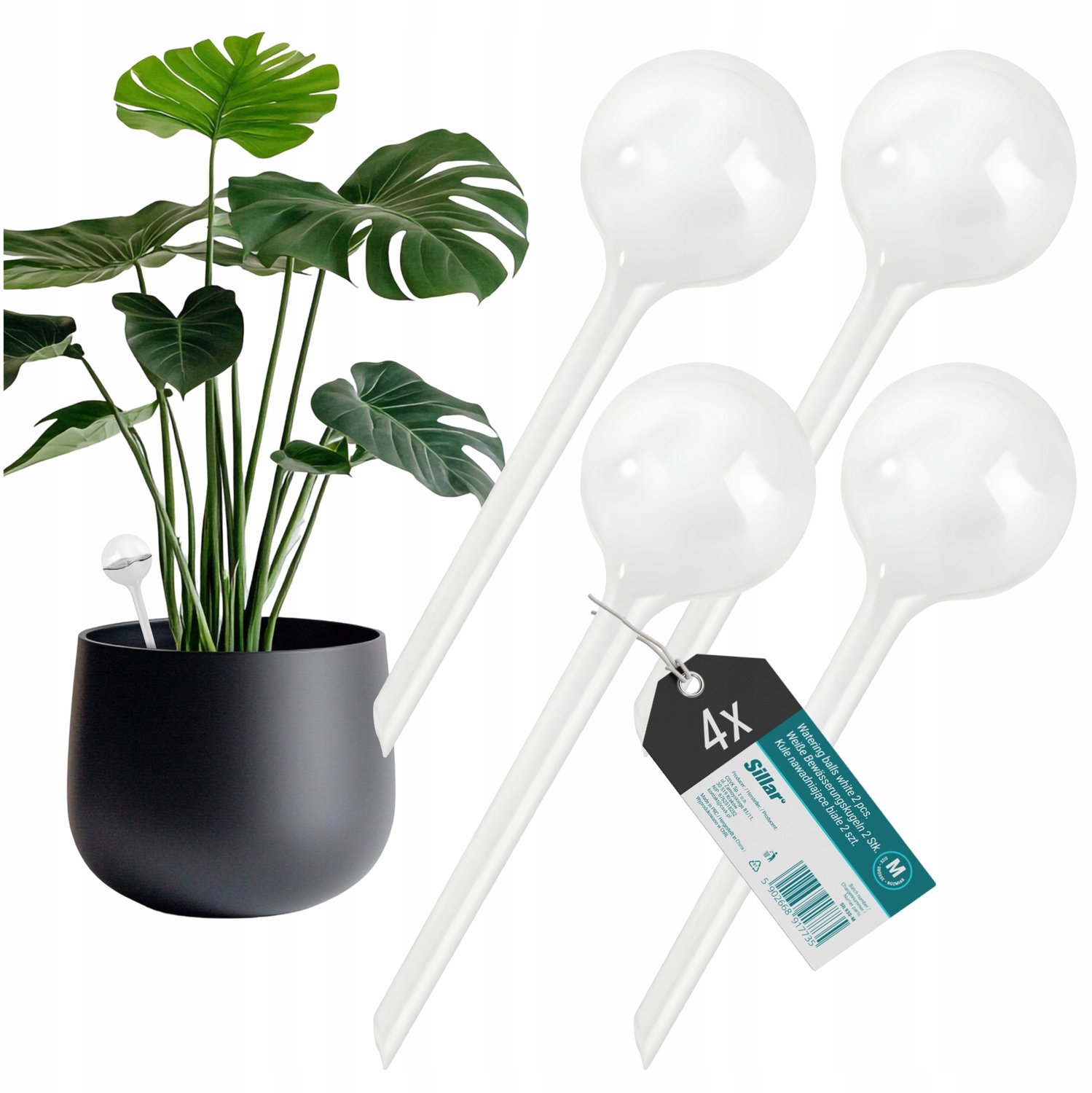 4x Sillar Water Balls Planten - 70ml - Automatische Bevochtiging