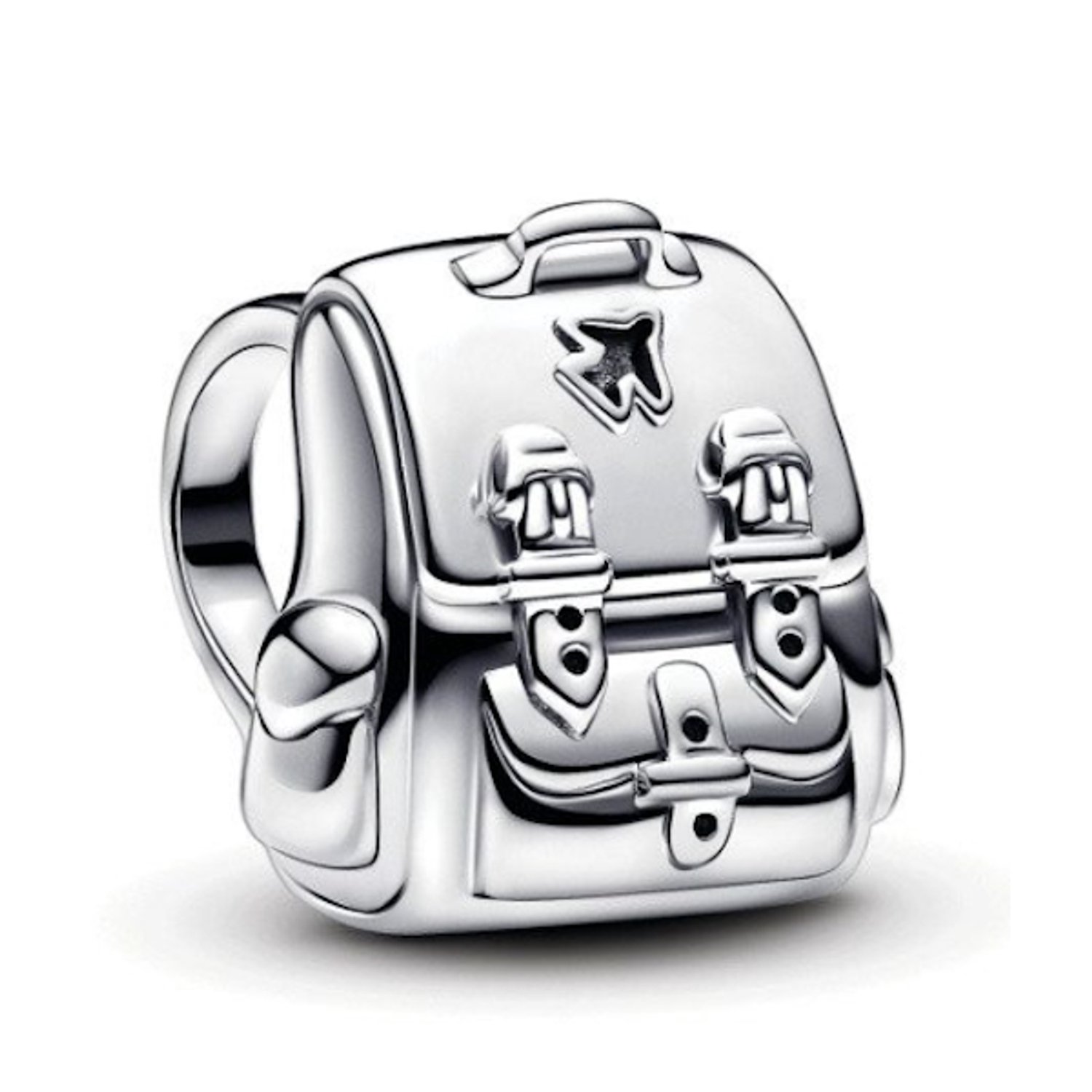 Fler® | Bedel | Past op populaire bedelarmbanden (standaard - 3mm) | Avontuurlijke Rugzak Bedel – Reizen – Backpack – Avontuur | Charm | 925 sterling zilver | Valentijnsdag Cadeau | Sinterklaas kado | Kerstcadeau | Verjaardagsgeschenk | Vriendschap