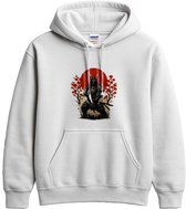 Stoer Samurai Hoodie – Samurai Warrior met Katana – Japanse Cultuur Outfit – Unisex Hoodie voor Dames & Heren – Origineel Cadeau