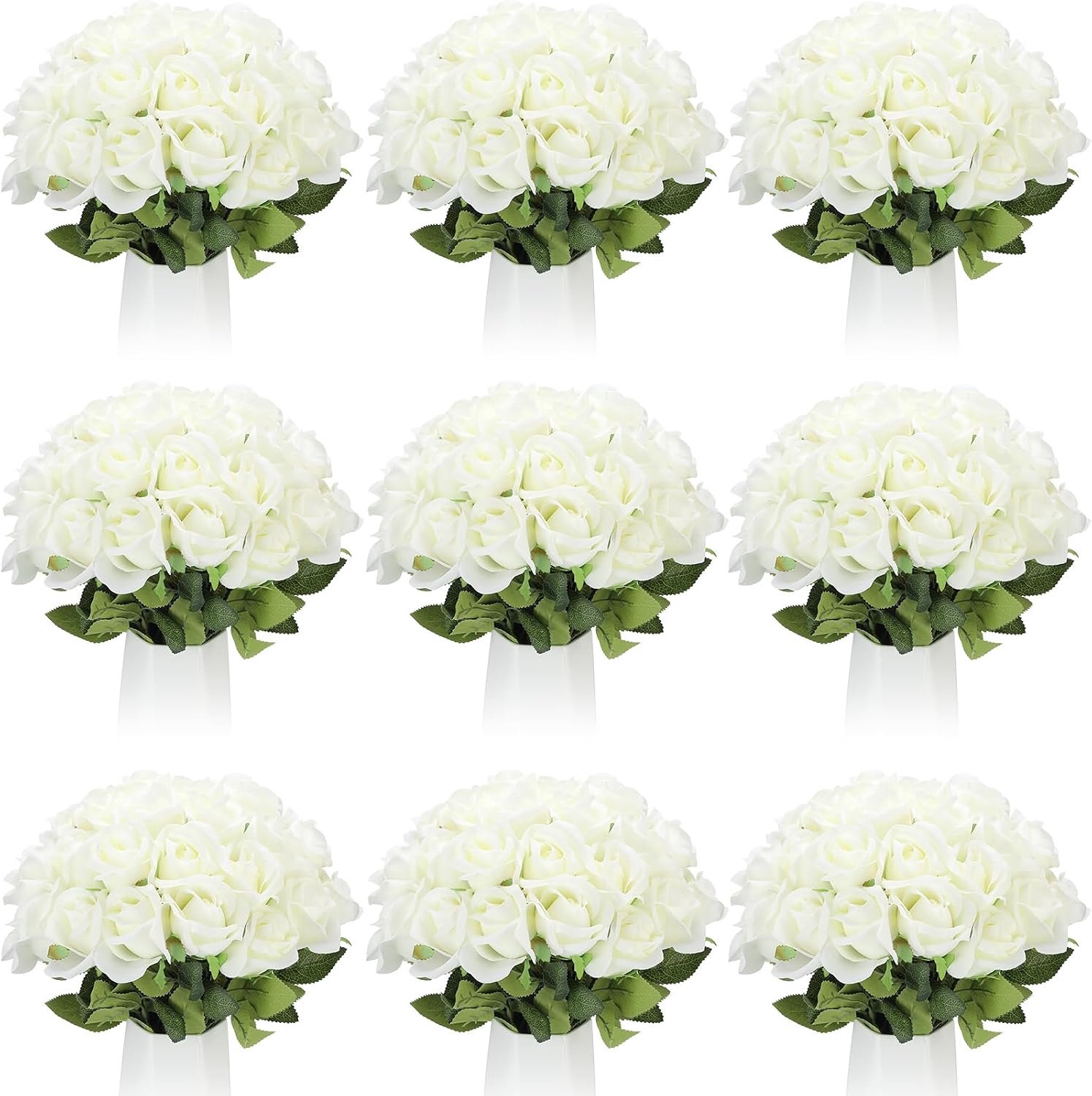 100 stuks kunstmatige rozen bloemen bulk, lange steel realistische