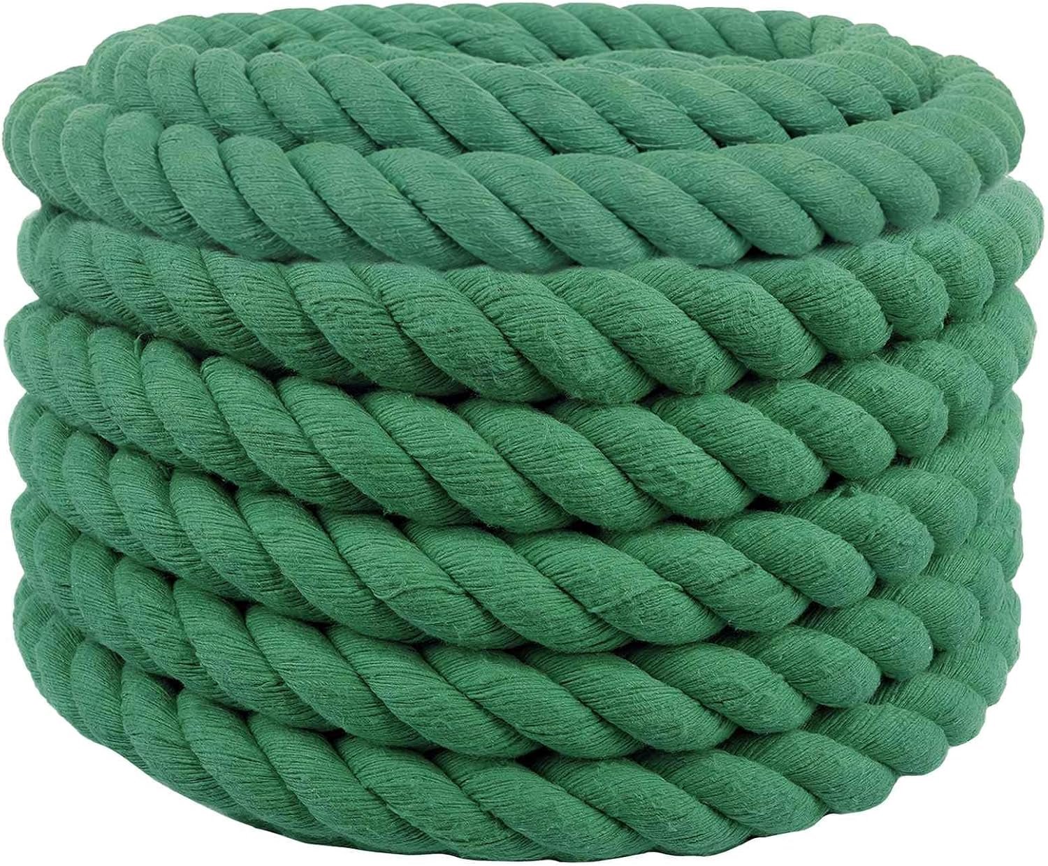 Touw-look, gevlochten lijn voor doe-het-zelf en tuin, groen