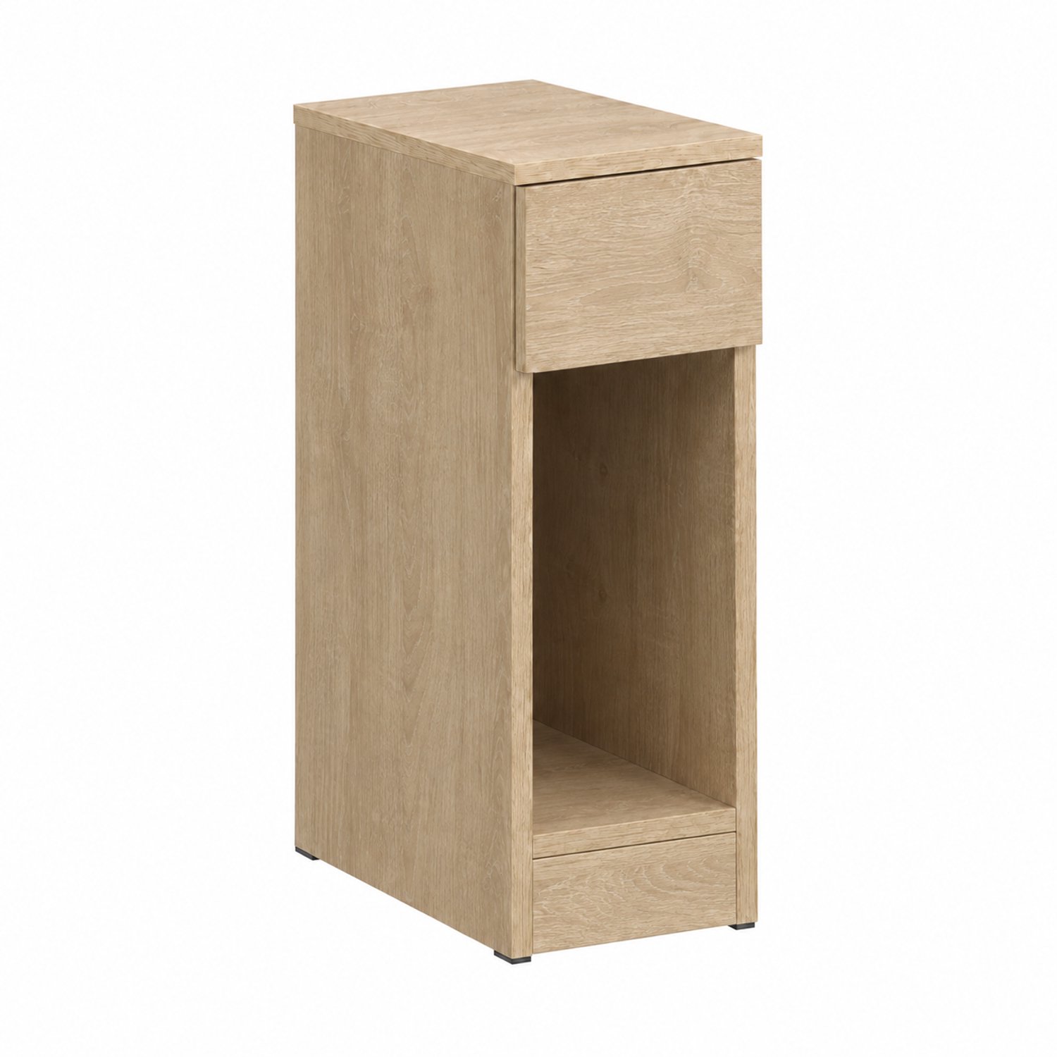 MokoHub Nachtkastje - Met Lade - Voor Boxspringbed - Smal Nachtkastje/Bijzettafel - 20x60x35 cm - Naturel