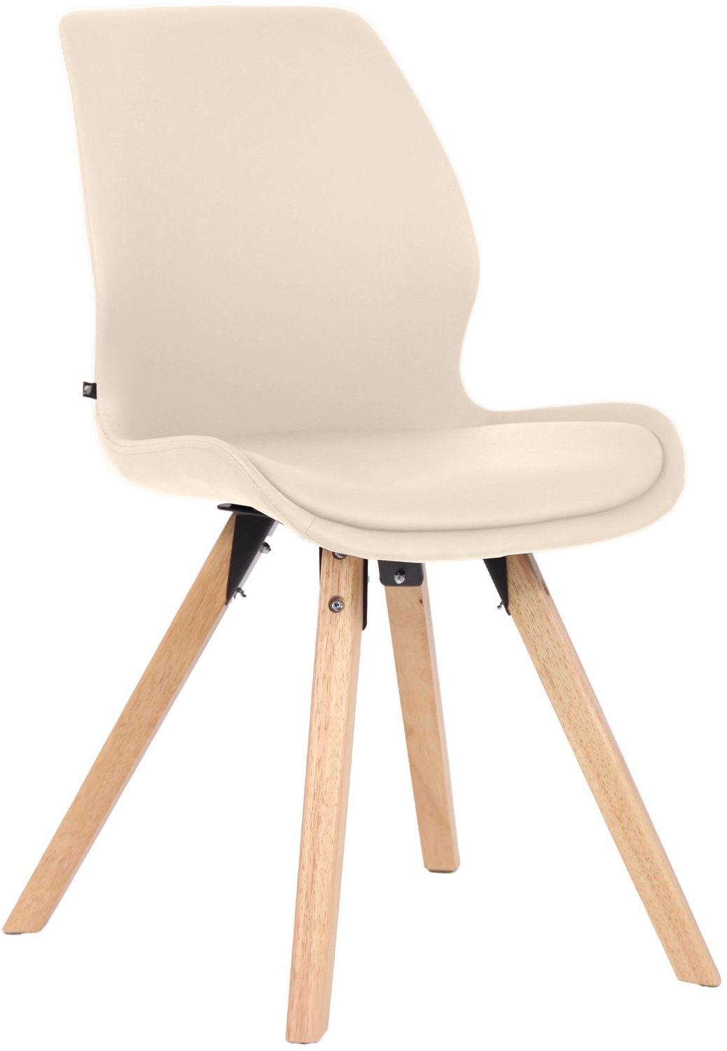 Luxe Comfort Eetkamerstoel - Kunstleer - Crème Kunstleer/creme