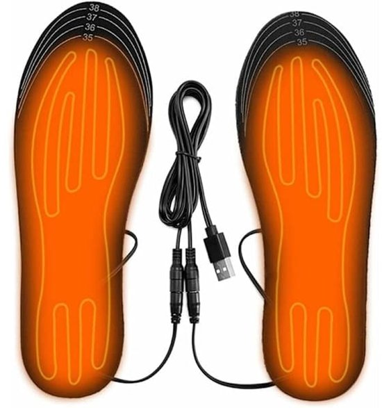 Verwarmde inlegzolen, voetwarmers, USB-elektrische verwarmde sokkussens (35-41)