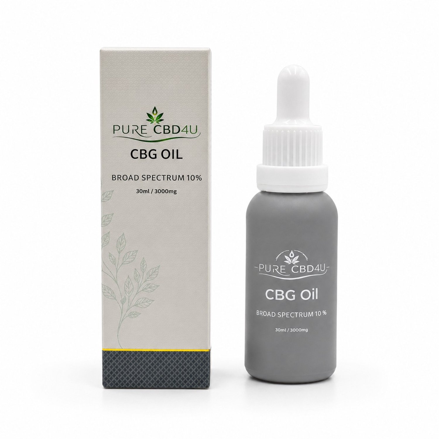 PureCBD4U CBG Olie 10% – Broad Spectrum – 3000 mg CBG – 30 ml