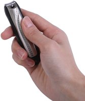 Viamart® Premium Line - Nagelknipper met Vijl en Opvangbakje - RVS - Voor Vingernagels en Teennagels - 9,2 cm - Titanium
