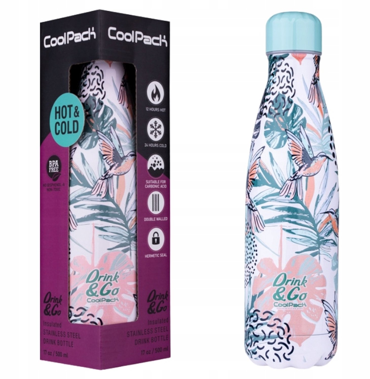 CoolPack Thermosfles Thai RVS 500ml - BPA-vrij