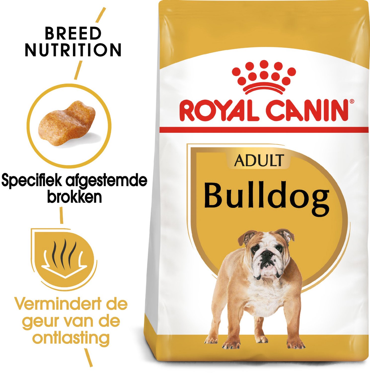 Bol.com Royal Canin Bulldog Adult - Hondenvoer - 12kg - Voor de volwassen Bulldog aanbieding