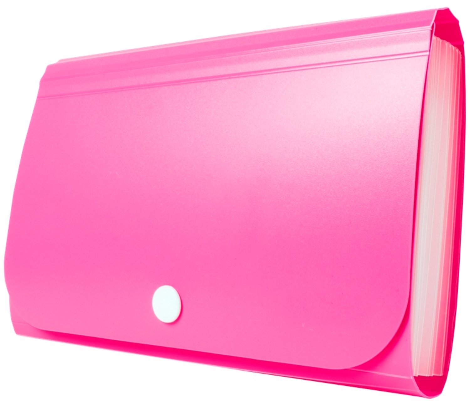 Mini Organizer met Drukknoop en 13 Vakken - Roze