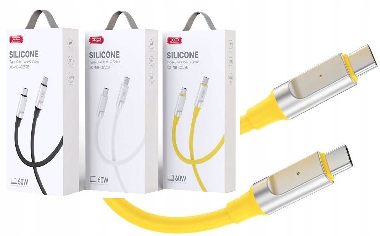 Snelle USB-C naar USB-C kabel 1m, 60W PD, Snel Laden QC