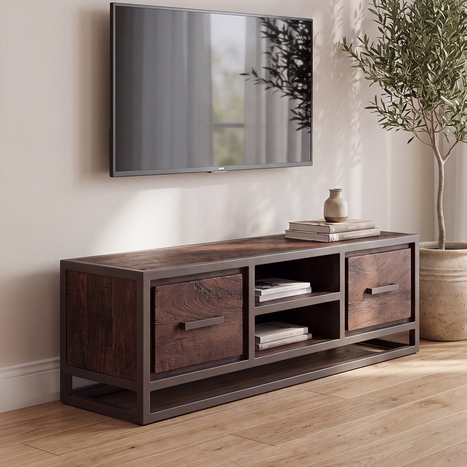 LABEL51 Peru Tv-Meubels - Bruin - Hout - 120 cm