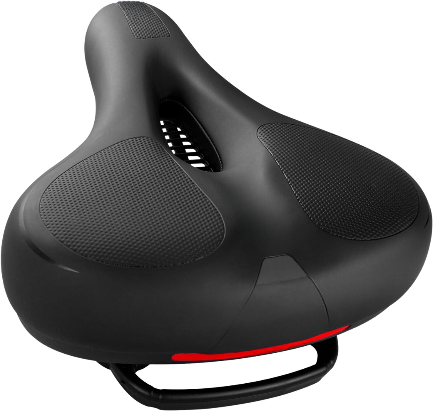 Verte - Fietszadel Met Gelpads - Voor Mannen En Vrouwen - Ergonomisch Fietszadel - Traagschuim - Comfortabel Zacht Gelzadel - MTB - Racefiets - 26 X 22 X 10 Cm - Ademend - Waterafstotend