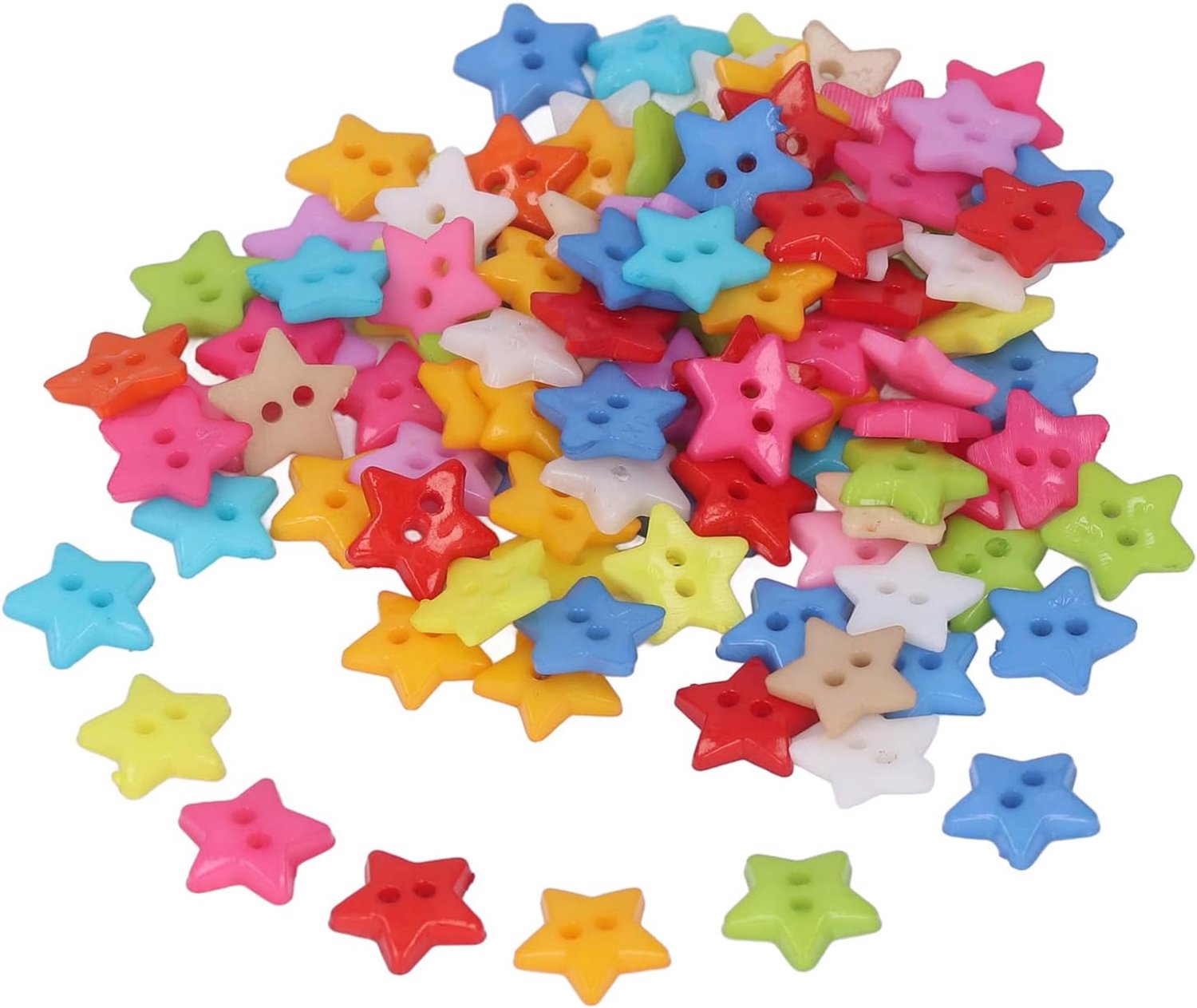 Knopen, Schattige Kleine Decoratieve Plastic Knopen, Unieke Mini Knutselknopen voor Naaien Kleding Plakboek Kaarten Maken DIY Kleding Decoratie