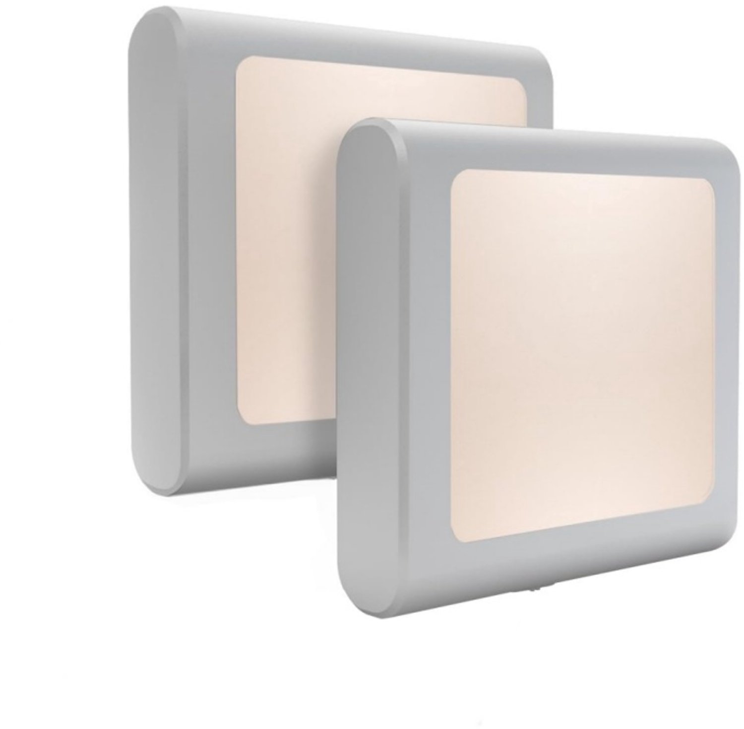2 Stuks LED-nachtlampje plug-in/stopcontact -nachtlampje met dag/nacht sensor - plugin ledlamp – Nachtlampje - warm licht – dimbaar – Voor in de baby/kinder kamer