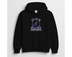 Grappig Aubergine Hoodie – I WAS TOLD there would be EGGPLANTS – Voedsel Outfit – Unisex Hoodie voor Dames & Heren – Leuk Cadeau