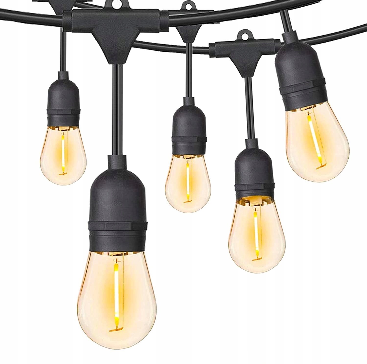 10m LED Tuinslinger met 20x E27 Lampen - Warm Wit Licht