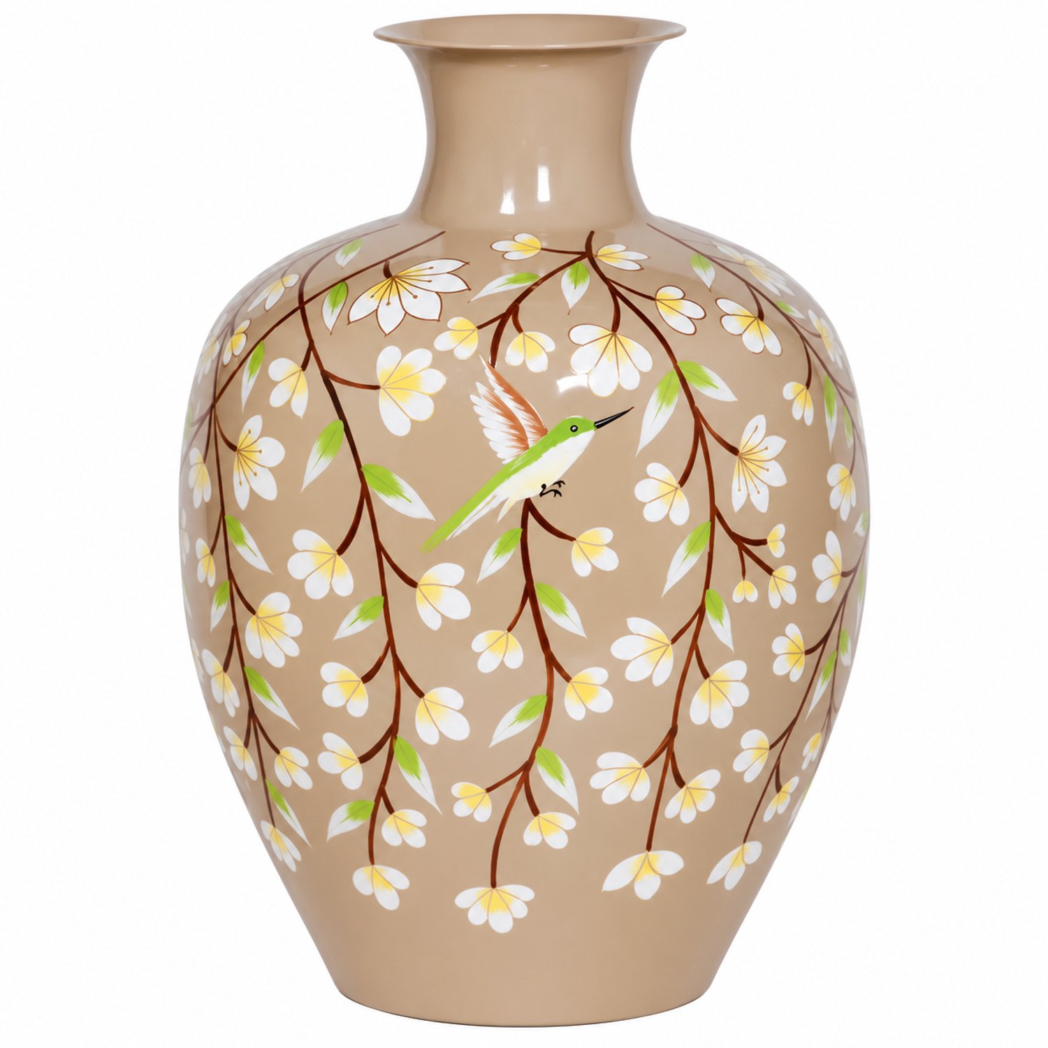 Colmore by Diga vaas-taupe handbeschilderd enamel-iron-34x34x48cm