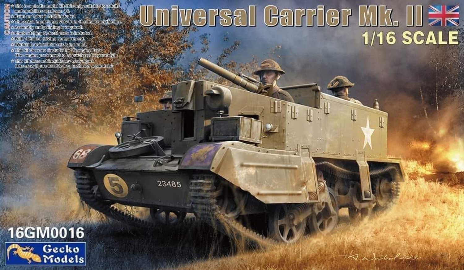 Gecko Models 16GM0016 Universal Carrier Mk.II – 1:16 – Plastic Modelbouwpakket